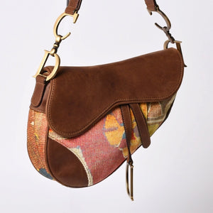 Christian Dior KILIM Saddle Bag One Shoulder Bag RU 0062 Galliano Period Good Condition Used 4a001598