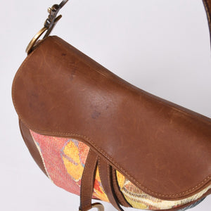 Christian Dior KILIM Saddle Bag One Shoulder Bag RU 0062 Galliano Period Good Condition Used 4a001598