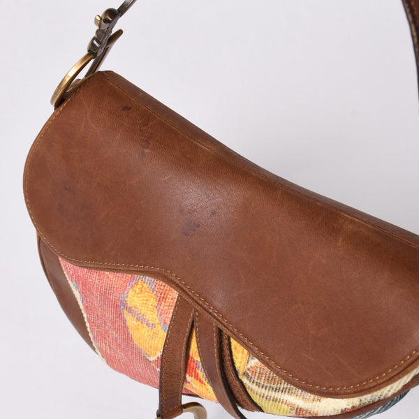 Christian Dior KILIM Saddle Bag One Shoulder Bag RU 0062 Galliano Period Good Condition Used 4a001598