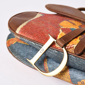 Christian Dior KILIM Saddle Bag One Shoulder Bag RU 0062 Galliano Period Good Condition Used 4a001598