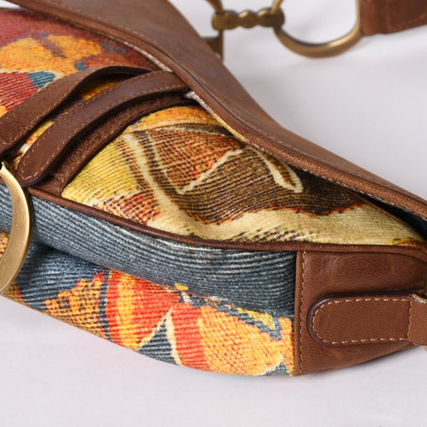 Christian Dior KILIM Saddle Bag One Shoulder Bag RU 0062 Galliano Period Good Condition Used 4a001598