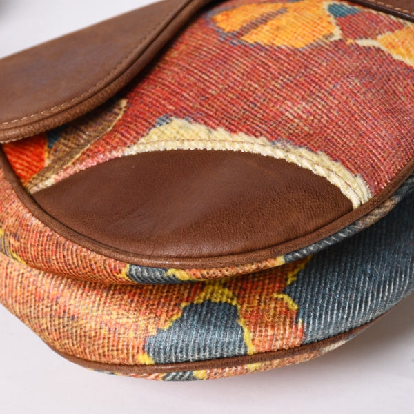 Christian Dior KILIM Saddle Bag One Shoulder Bag RU 0062 Galliano Period Good Condition Used 4a001598