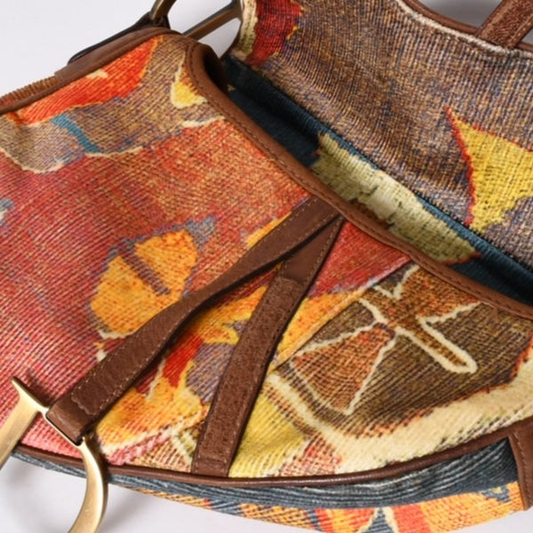 Christian Dior KILIM Saddle Bag One Shoulder Bag RU 0062 Galliano Period Good Condition Used 4a001598