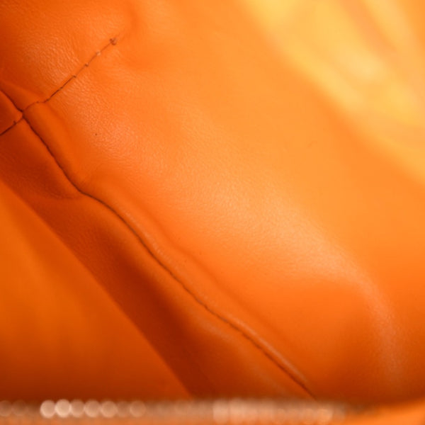 Very good condition BOTTEGAVENETA MINI JODIE Handbag 651876 Intrecciato Orange Used 4a001656