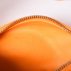 Very good condition BOTTEGAVENETA MINI JODIE Handbag 651876 Intrecciato Orange Used 4a001656