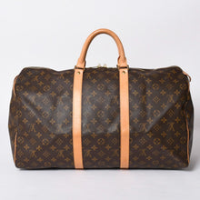 画像をギャラリービューアに読み込む, LOUIS VUITTON ルイヴィトン キーポル50 ボストンバッグ M41426 モノグラム PVC レザー モノグラム ゴールド金具 美品 中古 4a001587