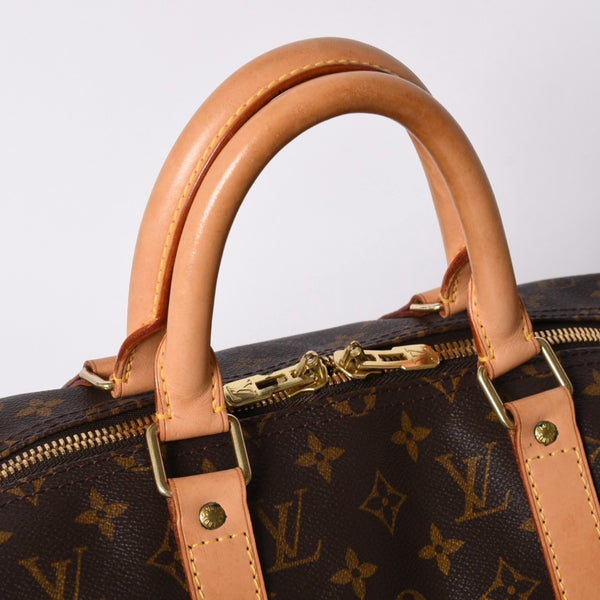 LOUIS VUITTON Keepall 50 Boston Bag M41426 Monogram PVC Leather Monogram Gold Hardware Good Condition Used 4a001587