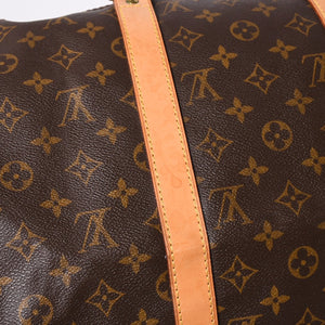 LOUIS VUITTON Keepall 50 Boston Bag M41426 Monogram PVC Leather Monogram Gold Hardware Good Condition Used 4a001587