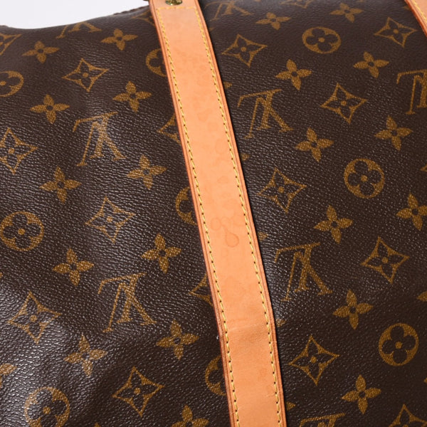 LOUIS VUITTON Keepall 50 Boston Bag M41426 Monogram PVC Leather Monogram Gold Hardware Good Condition Used 4a001587