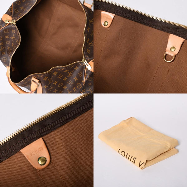 LOUIS VUITTON Keepall 50 Boston Bag M41426 Monogram PVC Leather Monogram Gold Hardware Good Condition Used 4a001587