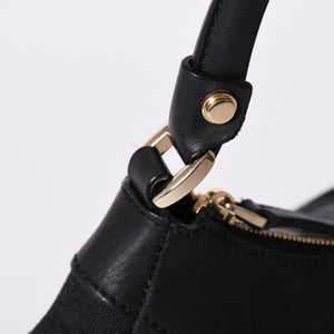 極美品 GUCCI グッチ アビー GGキャンバス ショルダーバッグ 190525 ワンショルダー セミショルダー 肩掛け レザー ブラック 中古 4a001662