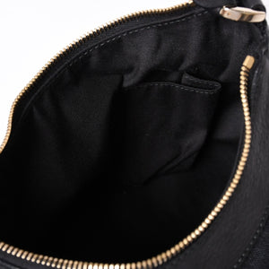 極美品 GUCCI グッチ アビー GGキャンバス ショルダーバッグ 190525 ワンショルダー セミショルダー 肩掛け レザー ブラック 中古 4a001662