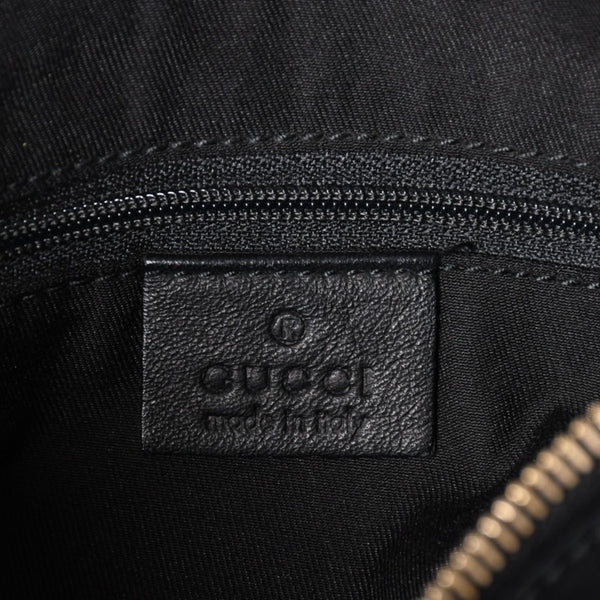 極美品 GUCCI グッチ アビー GGキャンバス ショルダーバッグ 190525 ワンショルダー セミショルダー 肩掛け レザー ブラック 中古 4a001662