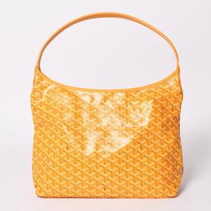 New and unused GOYARD Boheme Hobo Bag Yellow BOHEMEPMLTY33CL33P Coated Canvas Silver Hardware Used 4a001714
