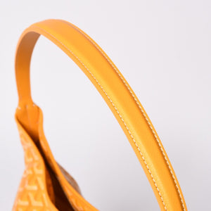 New and unused GOYARD Boheme Hobo Bag Yellow BOHEMEPMLTY33CL33P Coated Canvas Silver Hardware Used 4a001714
