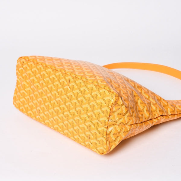 New and unused GOYARD Boheme Hobo Bag Yellow BOHEMEPMLTY33CL33P Coated Canvas Silver Hardware Used 4a001714