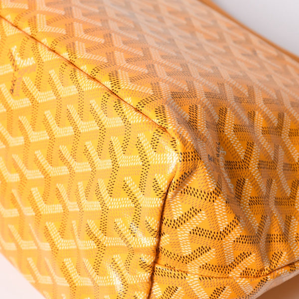 New and unused GOYARD Boheme Hobo Bag Yellow BOHEMEPMLTY33CL33P Coated Canvas Silver Hardware Used 4a001714