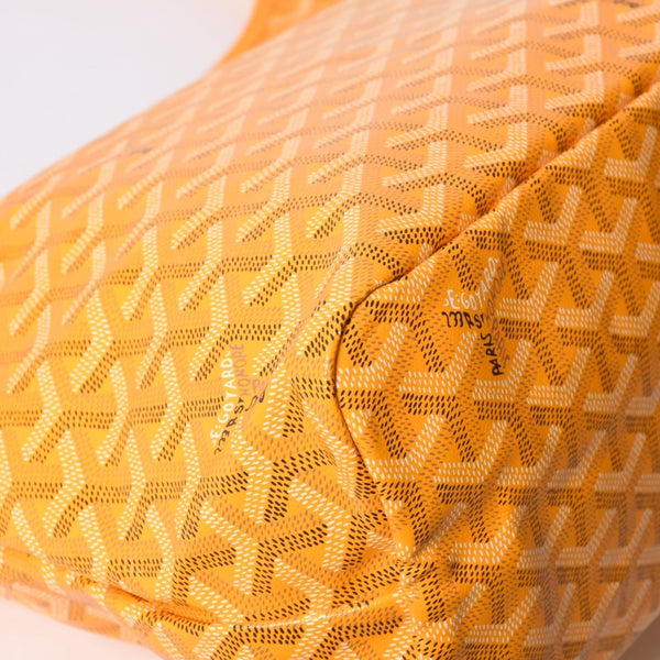 New and unused GOYARD Boheme Hobo Bag Yellow BOHEMEPMLTY33CL33P Coated Canvas Silver Hardware Used 4a001714