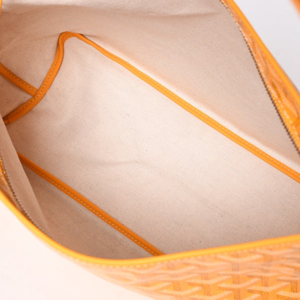 New and unused GOYARD Boheme Hobo Bag Yellow BOHEMEPMLTY33CL33P Coated Canvas Silver Hardware Used 4a001714