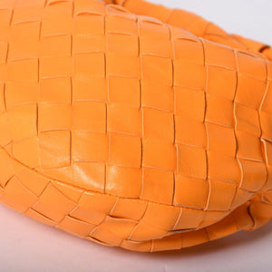 Very good condition BOTTEGAVENETA MINI JODIE Handbag 651876 Intrecciato Orange Used 4a001656