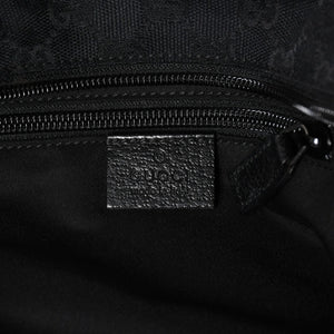 Very Good Condition GUCCI Gucci Sherry Line Hand Bag Handbag GG Canvas 131228 Black Black Used 4a001657