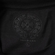 画像をギャラリービューアに読み込む, 新品未使用 CHROME HEARTS クロムハーツ 長袖Tシャツ サイズL フローラルクロス ホースシュー ブラック ライムグリーン 新型 中古 4a004018