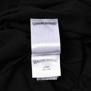 新品未使用 CHROME HEARTS クロムハーツ 長袖Tシャツ サイズL フローラルクロス ホースシュー ブラック ライムグリーン 新型 中古 4a004018