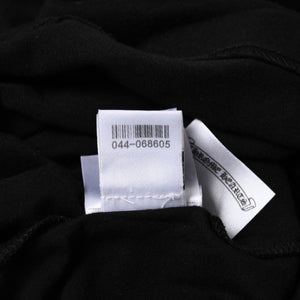 新品未使用 CHROME HEARTS クロムハーツ 長袖Tシャツ サイズL フローラルクロス ホースシュー ブラック ライムグリーン 新型 中古 4a004018