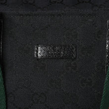 Load image into Gallery viewer, 極美品 GUCCI グッチ シェリーライン Hand Bag ハンドバッグ GGキャンバス 131228 Black ブラック 中古 4a001657