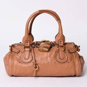 Very good condition CHLOE Chloe Paddington handbag leather brown gold hardware 01-07-51-5191 Used 4a001664