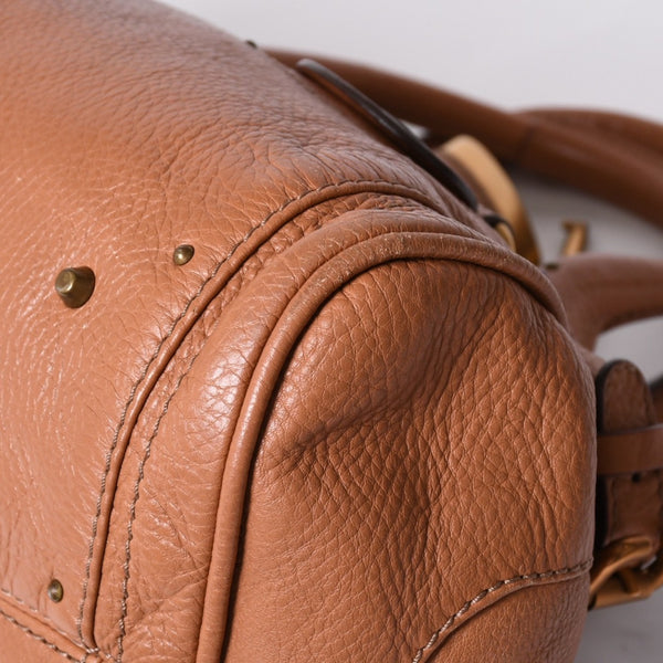 Very good condition CHLOE Chloe Paddington handbag leather brown gold hardware 01-07-51-5191 Used 4a001664