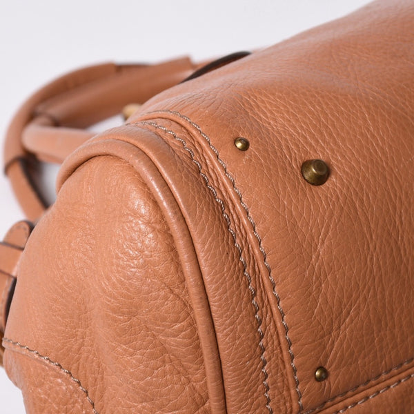 Very good condition CHLOE Chloe Paddington handbag leather brown gold hardware 01-07-51-5191 Used 4a001664