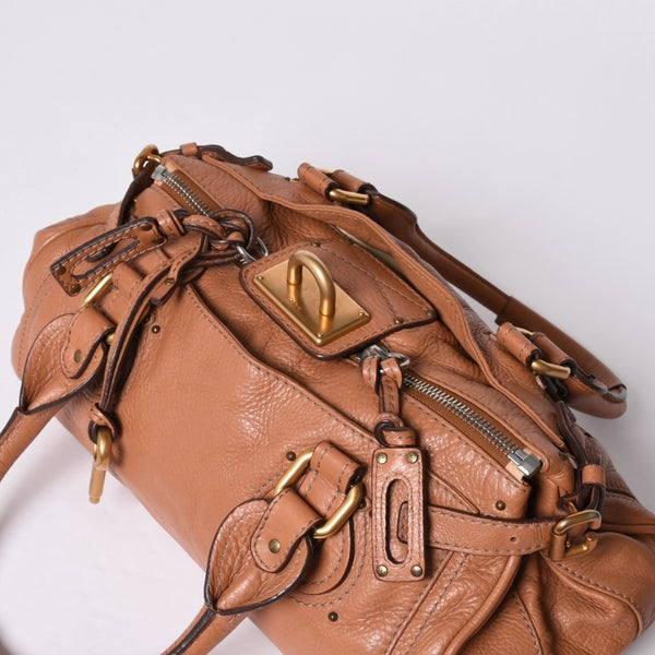 Very good condition CHLOE Chloe Paddington handbag leather brown gold hardware 01-07-51-5191 Used 4a001664