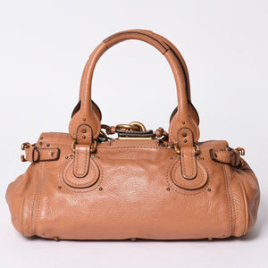 Very good condition CHLOE Chloe Paddington handbag leather brown gold hardware 01-07-51-5191 Used 4a001664