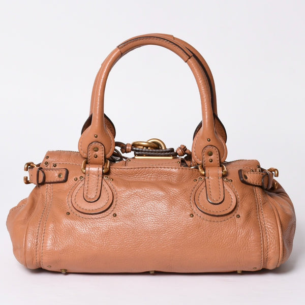 Very good condition CHLOE Chloe Paddington handbag leather brown gold hardware 01-07-51-5191 Used 4a001664
