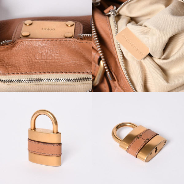 Very good condition CHLOE Chloe Paddington handbag leather brown gold hardware 01-07-51-5191 Used 4a001664