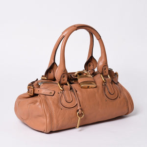 Very good condition CHLOE Chloe Paddington handbag leather brown gold hardware 01-07-51-5191 Used 4a001664