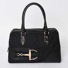 画像をギャラリービューアに読み込む, 極美品 GUCCI グッチ シェリーライン ホースビット Tote Bag トートバッグ レザー GGキャンバス 141503 中古 4a001692