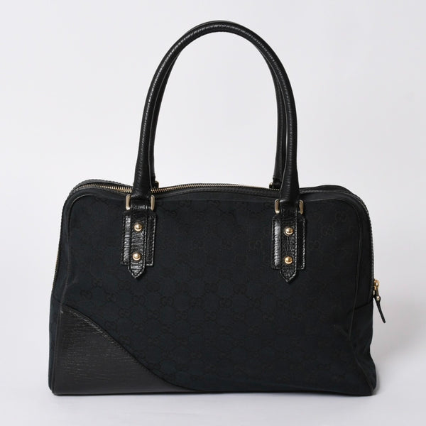 Very Good Condition GUCCI Sherry Line Horsebit Tote Bag Leather GG Canvas 141503 Used 4a001692