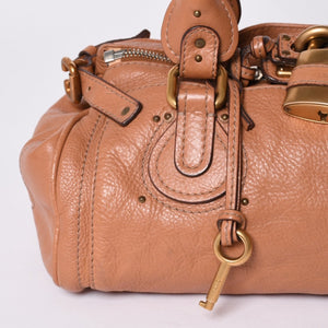 Very good condition CHLOE Chloe Paddington handbag leather brown gold hardware 01-07-51-5191 Used 4a001664