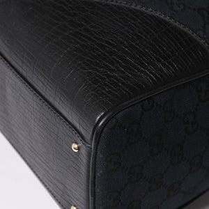 Very Good Condition GUCCI Sherry Line Horsebit Tote Bag Leather GG Canvas 141503 Used 4a001692