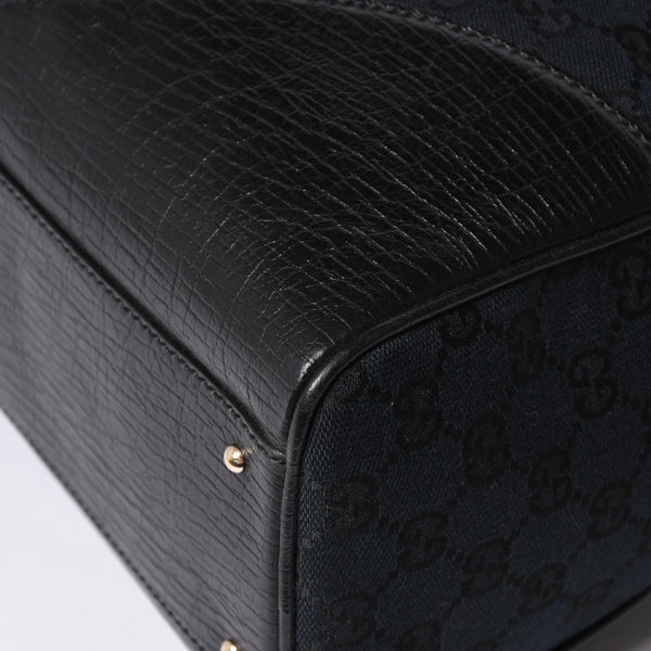 Very Good Condition GUCCI Sherry Line Horsebit Tote Bag Leather GG Canvas 141503 Used 4a001692