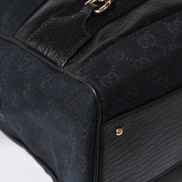 Very Good Condition GUCCI Sherry Line Horsebit Tote Bag Leather GG Canvas 141503 Used 4a001692