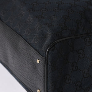 Very Good Condition GUCCI Sherry Line Horsebit Tote Bag Leather GG Canvas 141503 Used 4a001692