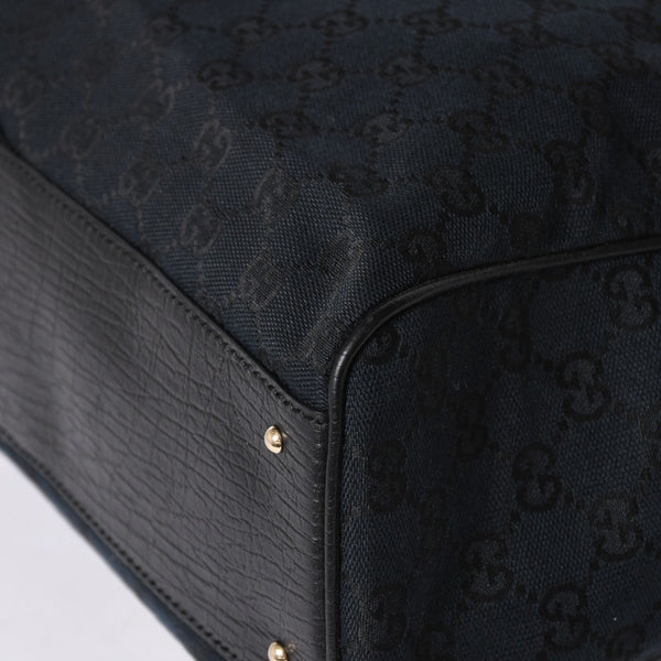 Very Good Condition GUCCI Sherry Line Horsebit Tote Bag Leather GG Canvas 141503 Used 4a001692