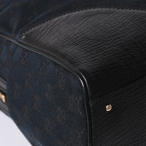 Very Good Condition GUCCI Sherry Line Horsebit Tote Bag Leather GG Canvas 141503 Used 4a001692