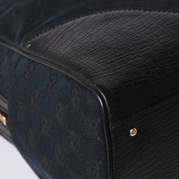 Very Good Condition GUCCI Sherry Line Horsebit Tote Bag Leather GG Canvas 141503 Used 4a001692