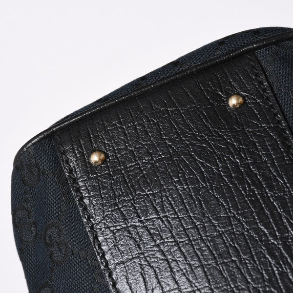 Very Good Condition GUCCI Sherry Line Horsebit Tote Bag Leather GG Canvas 141503 Used 4a001692