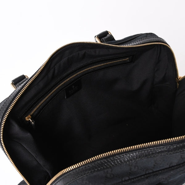 Very Good Condition GUCCI Sherry Line Horsebit Tote Bag Leather GG Canvas 141503 Used 4a001692