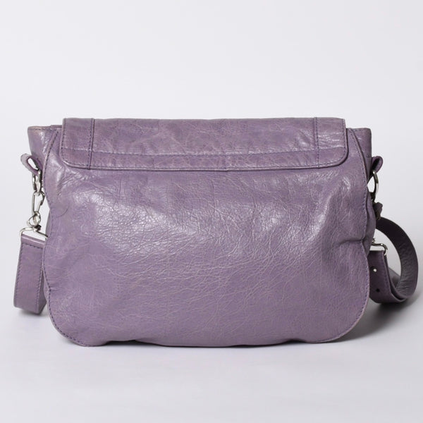 Very good condition BALENCIAGA Zafolk 285455・5425 527277 Shoulder bag Silver hardware Purple Used 4a001663
